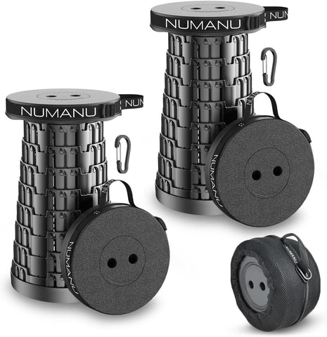 NUMANU Collapsible Stool for Adults 2-Pack, Folding Seat, 620 lbs, 18in