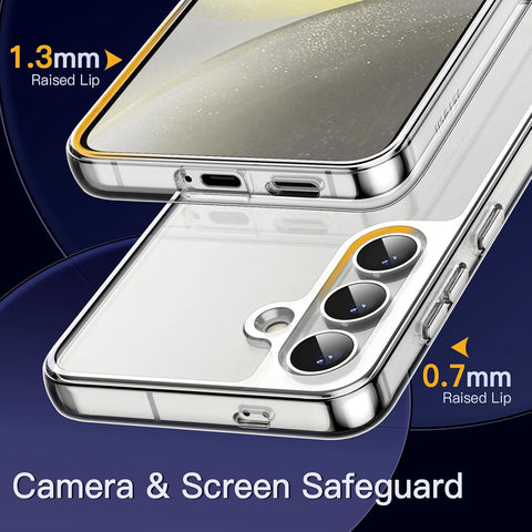 JETech Case for Samsung Galaxy S24 Plus, Anti-Yellowing, Clear