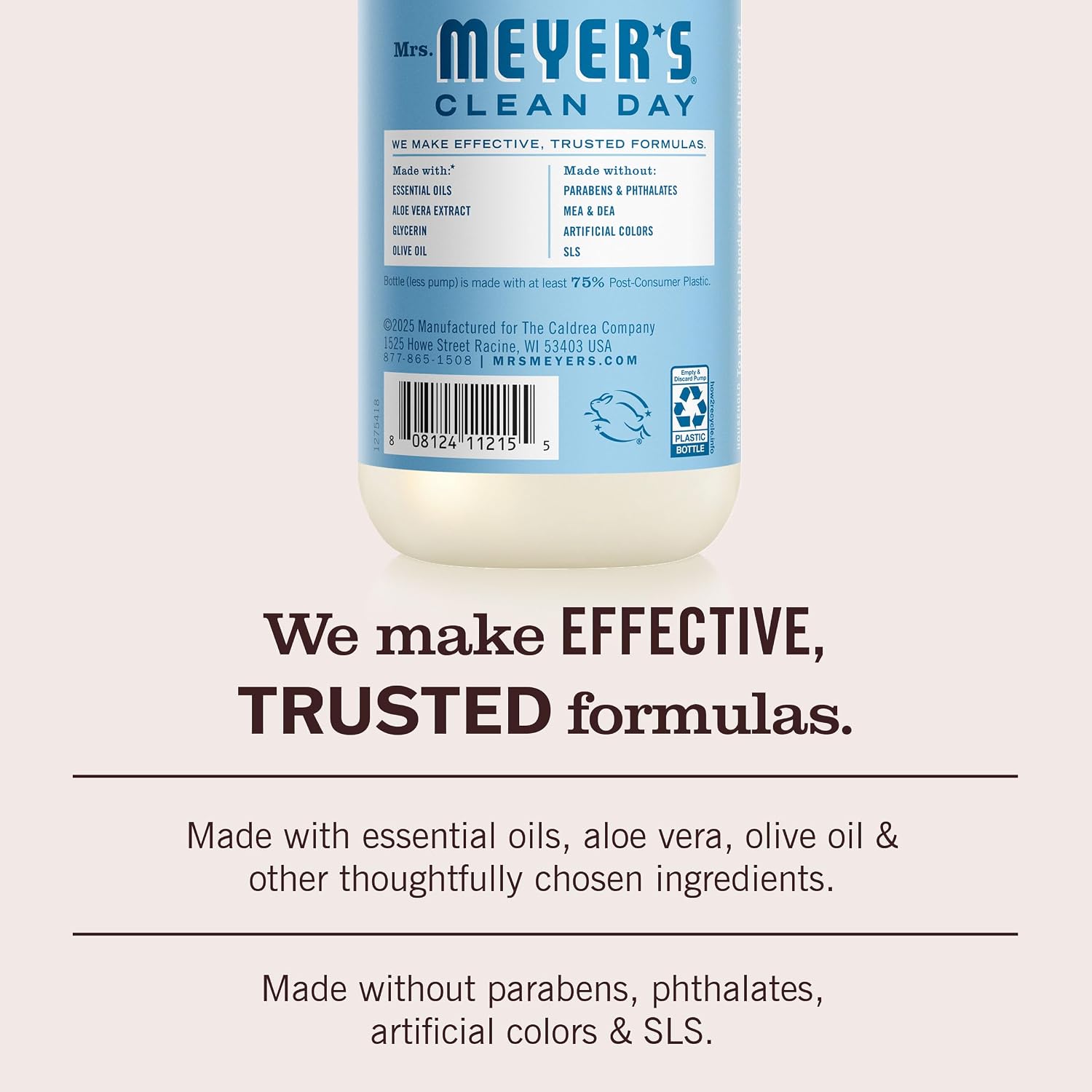 Mrs. Meyer's Clean Day, Hand Soap, Rain Water Scent, 12.5 Fl Oz