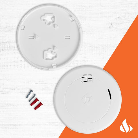 First Alert 10-Year Battery Smoke Alarm Slim Profile