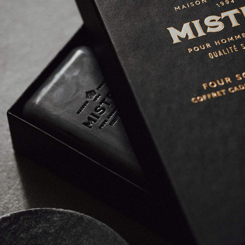 Mistral Men’s Luxury Bar Soap for Men, Classics Gift Set (4 x 8.8 oz)