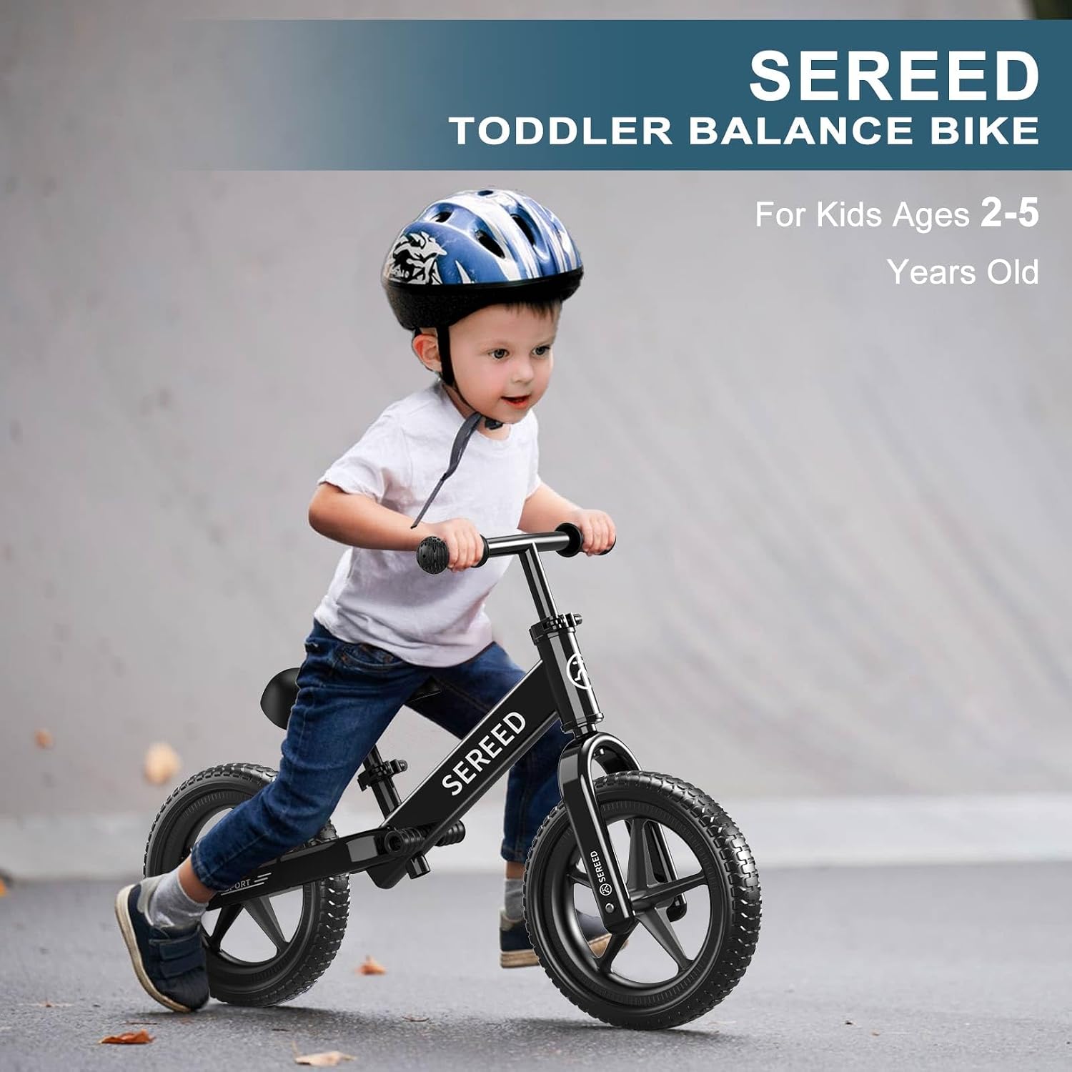 SEREED Toddler Balance Bike 2 Year Old, Gift for 2-3 Boys Girls, Adjustable
