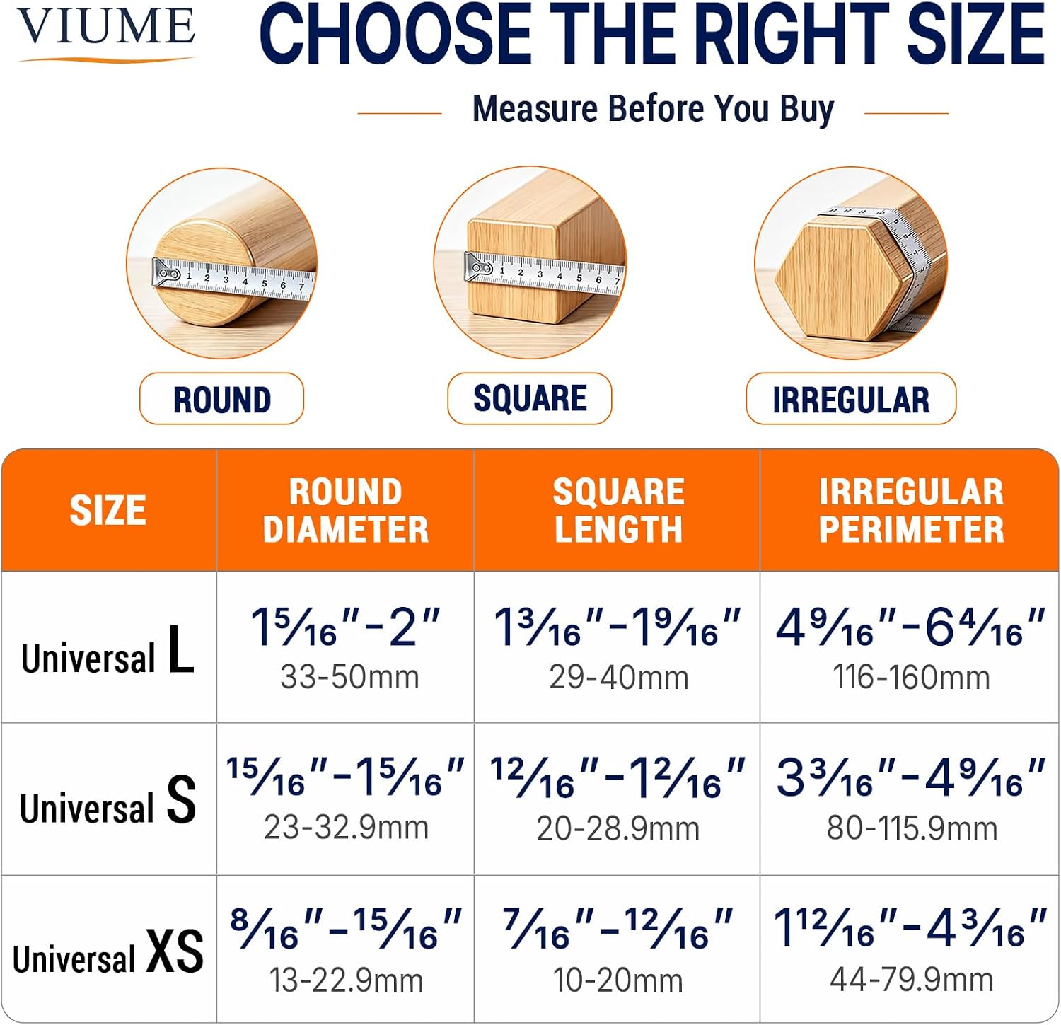 VIUME 24 Pcs Chair Leg Floor Protectors for Hardwood Floors Round