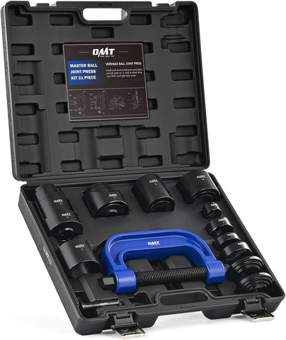 OMT 21pc Ball Joint Press Kit, Ball Joint Tools for 2WD and 4WD Vehicles