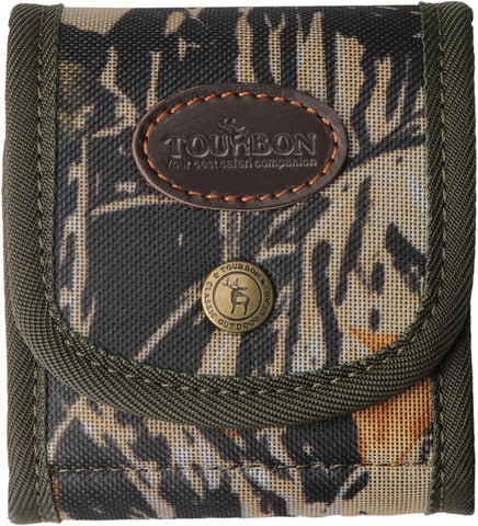 TOURBON Folding Rifle Cartridge Holder Ammo Wallet Pouch with Elastic Loops