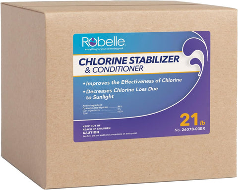 Robelle 21-Pounds Premium Chlorine Stabilizer and Conditioner