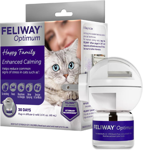 FELIWAY Optimum Cat Calming Pheromone Diffuser Kit