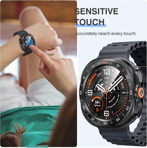 Tensea 2P for Samsung Galaxy Watch Ultra 2 2026 Screen Protector Case 47mm
