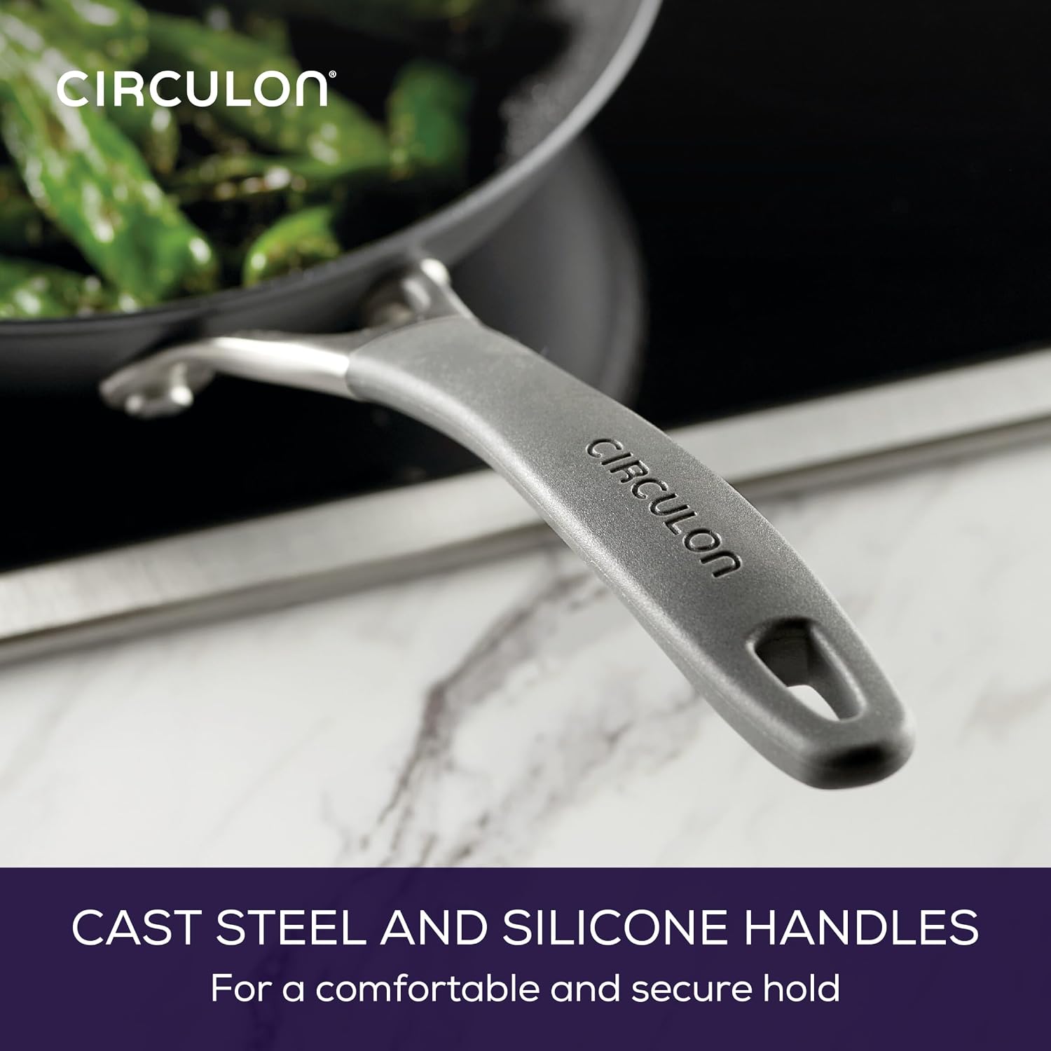 Circulon A1 Series Nonstick Frying Pan Set, 2-Piece, Graphite