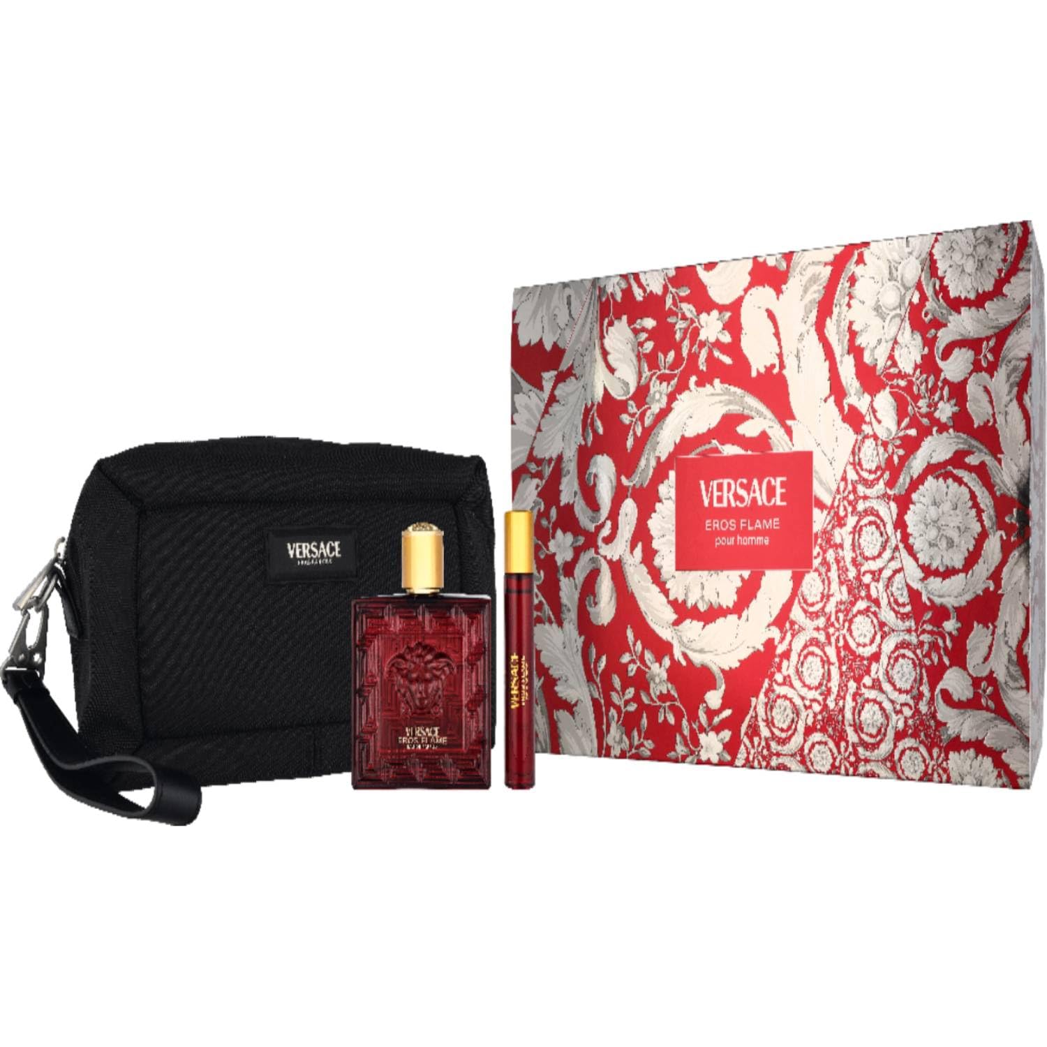 Versace Eros Flame Eau De Parfum Spray for Men, 3.4 Ounce