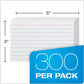 Oxford Ruled Index Cards, 3" x 5", White, Lined Index Flashcards, 300 per Pack (10022)