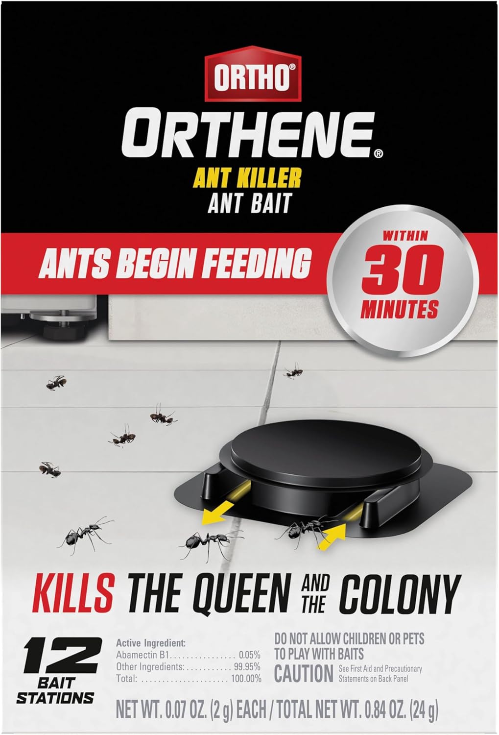 Ortho Orthene Ant Killer Ant Bait, 12 Bait Stations