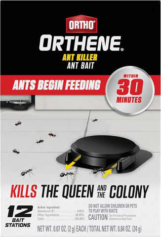 Ortho Orthene Ant Killer Ant Bait, 12 Bait Stations