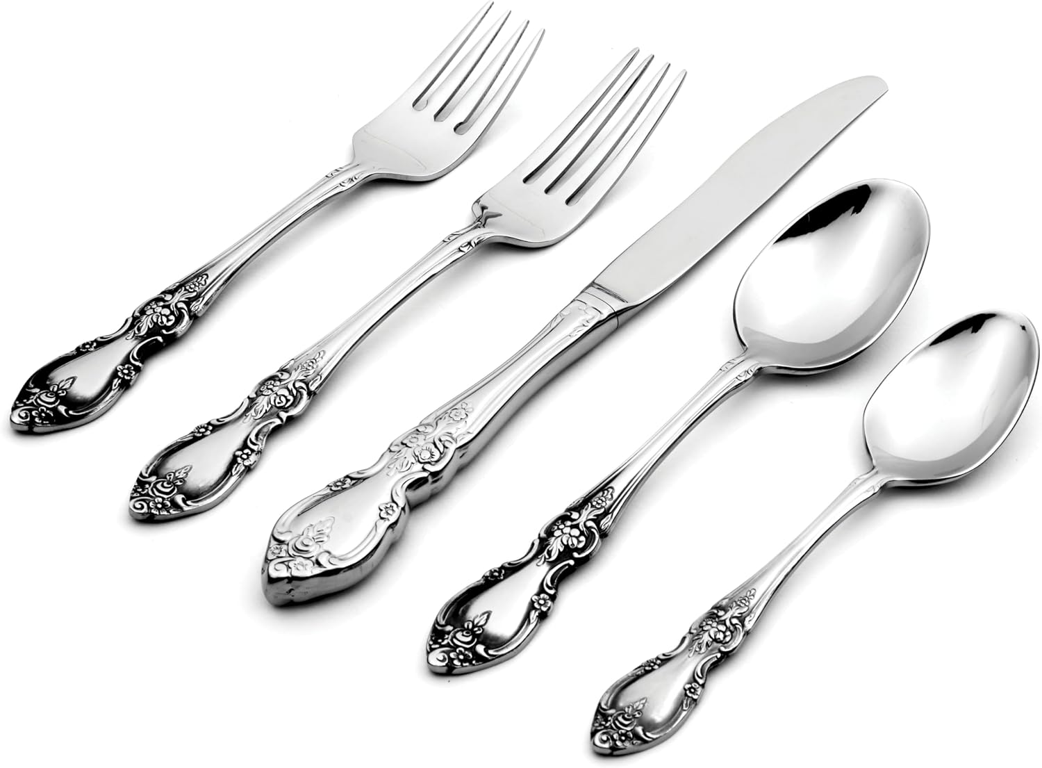 Oneida Louisiana 20-Piece 18/8 Silverware Set for 4, Flatware