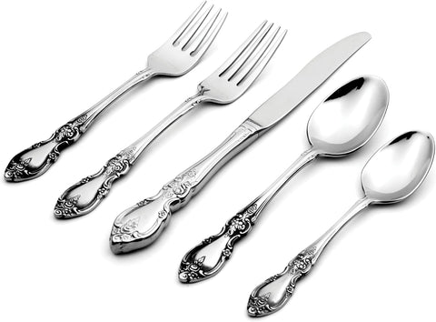Oneida Louisiana 20-Piece 18/8 Silverware Set for 4, Flatware