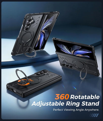 FNTCASE for Samsung Galaxy Z Fold 8 Ultra Case with 360 Magnetic Kickstand