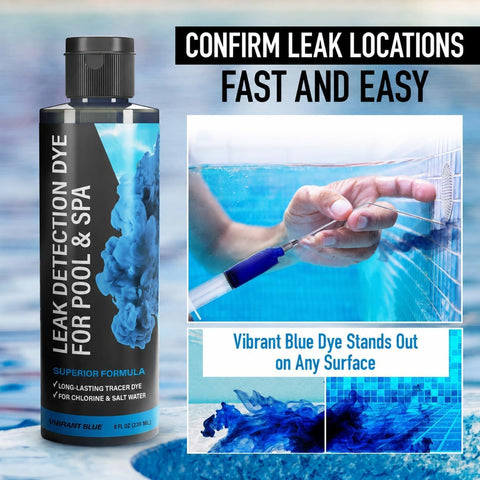 Pool Leak Detection Dye Kit for Inground Above Ground Pools Spa & Hot Tub