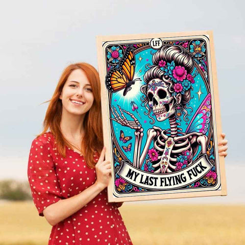 Diamond Art Kits for Adults Skull Last Flying Diamond Painting Kit 12x16in