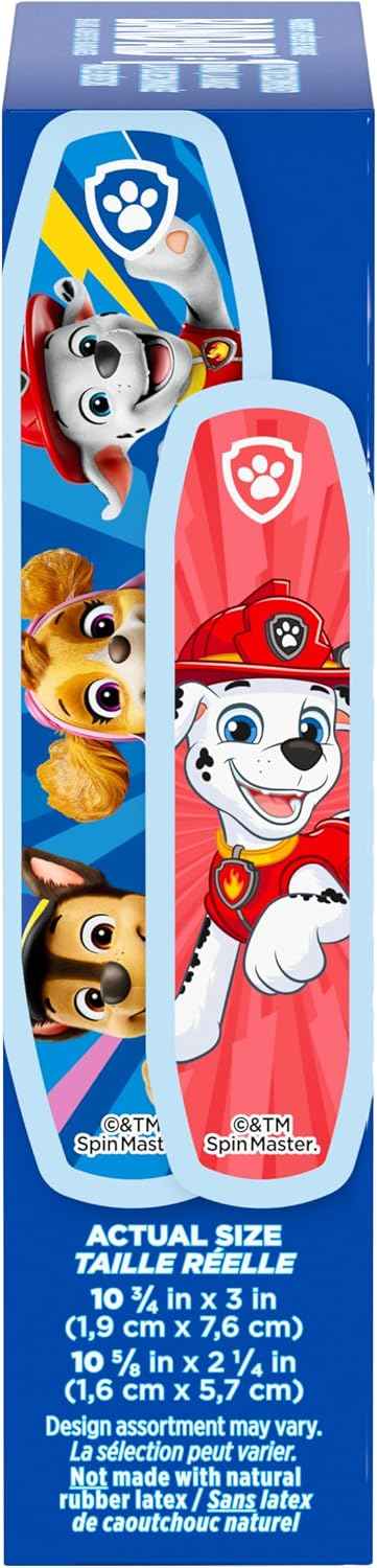 BAND-AID Brand Adhesive Bandages, Nickelodeon Paw Patrol, Assorted, 20 Ct