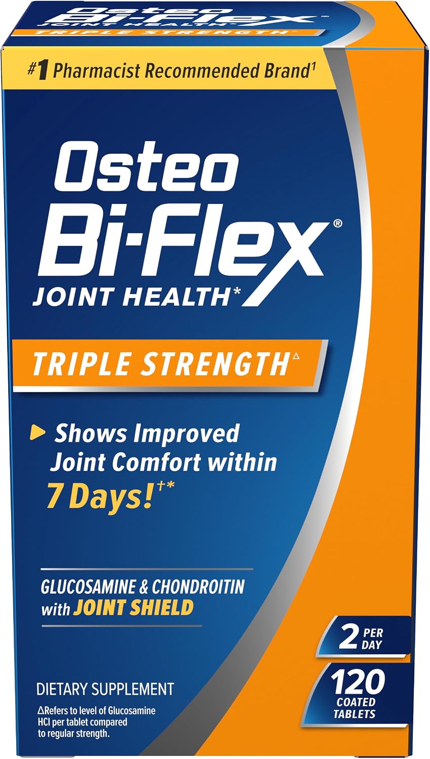 Osteo Bi-Flex Triple Strength Glucosamine Chondroitin Supplement, 120 Count