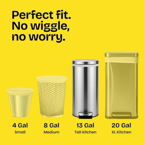 Glad ForceFlex MaxStrength with Clorox Tall Kitchen Trash Bags, 13 Gal, 34 Ct (Package May Vary)
