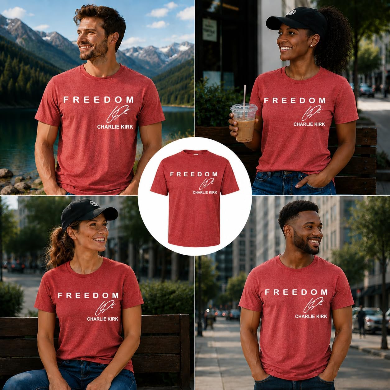 Signature Charlie Kirk Shirt, Christian Conservative Tee for Men Women