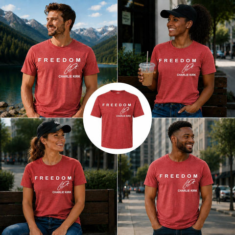Signature Charlie Kirk Shirt, Christian Conservative Tee for Men Women