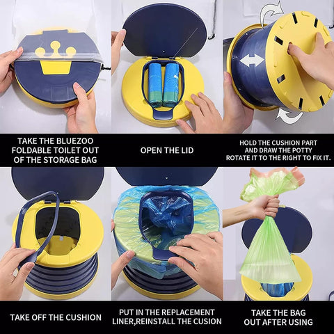 SunnySmile,Travel Potty,Car Potty for Toddler,Portable Toilet for Kids