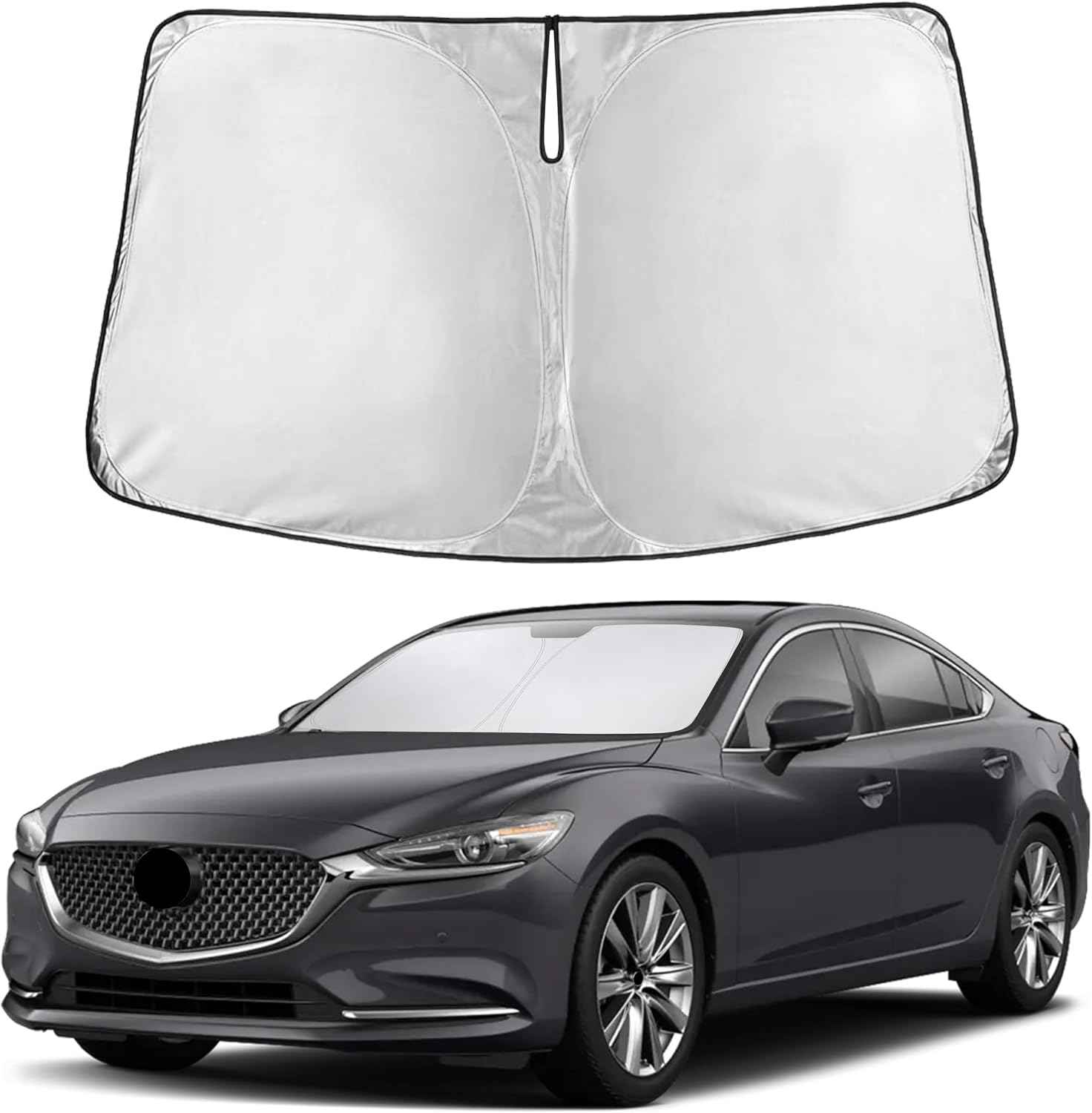 EcoNour Windshield Sunshade Compatible for Mazda 6 2014-2019 2020 2021