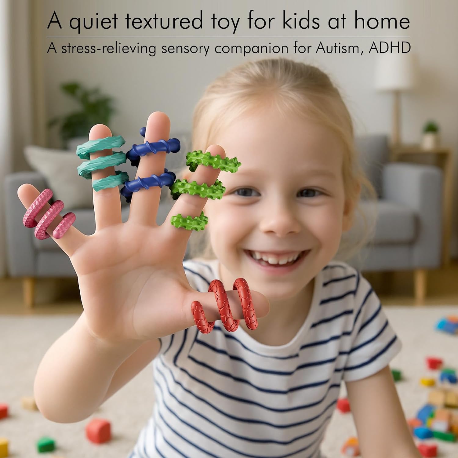 Sensory Fidget Toys for Kids Adults,6PCS Flexible Fidget Sticks for Stress Anxiety Autistic ADHD, Calm Down Travel Airplane Classroom Students Prizes Toys, Stocking Stuffers for Teens Boys Girls