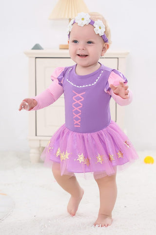 Dressy Daisy Baby Toddler Girls Princess Costume Romper with Headband