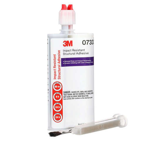 3M Impact Resistant Structural Adhesive, 07333, Two-Part Epoxy, True Automotive OEM Recommended, 200 mL/6.75 fl oz Cartridge, Purple