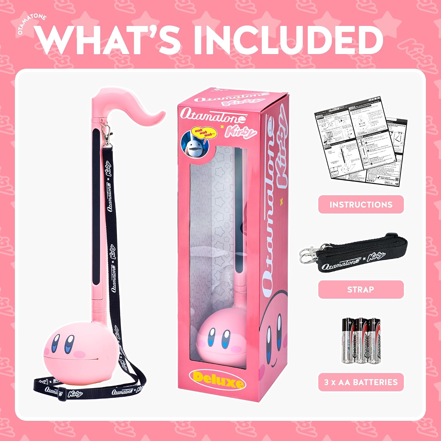 Otamatone Deluxe Kirby Japanese Electronic Synthesizer Musical Instrument