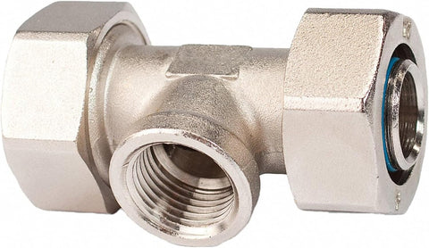 Rapidair Maxline 3/4" Piping Tee W/ 1/2" Female NPT Pipe Thread Inlet M8078