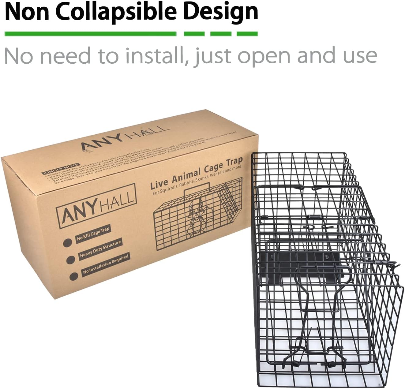 Live Squirrel Trap Heavy Duty Humane Animal Cage Trap