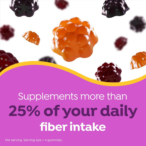 MiraFIBER Gummies, from The Makers of MiraLAX, Vegan Formula, 8g Per Serving, Gut Health for Men & Women, Prebiotic Fiber Gummies for Adults, Mixed Fruit Flavor 72Ct