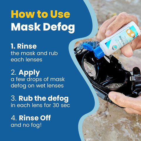 STREAM 2 SEA Reef Safe Anti-Fog Spray for Swim Goggles, Snorkel, Scuba & Ski Masks – Defogger for Diving, Snorkeling – 2Fl Oz
