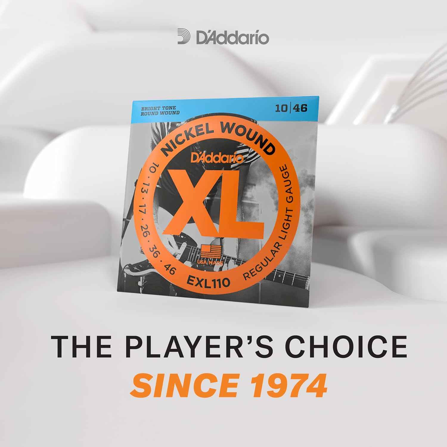 D'Addario XL Nickel EXL120-3D Electric Guitar Strings, 09-42, 3 Sets
