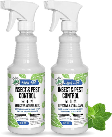Mighty Mint Peppermint Oil Insect Repellent Spray, 16 oz, Pack of 2
