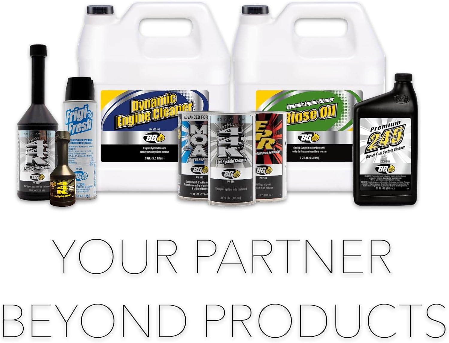 BG Platinum 44K Fuel System Cleaner – 4 Pack 11 oz Cans – Fuel Injector Cleaner & Power Enhancer, Cleans Injectors, Intake Valves & Combustion Chambers, Restores MPG (PN 208)