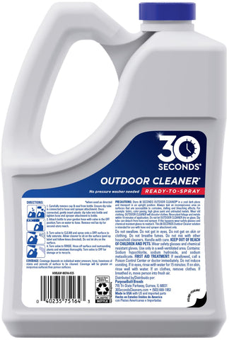 30 SECONDS Outdoor Cleaner, Hose End Sprayer, 2 Pack