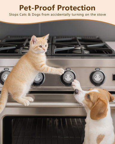 Stove Knob Safety Covers - 5 Pack Heat Resistant Stove Knob Covers