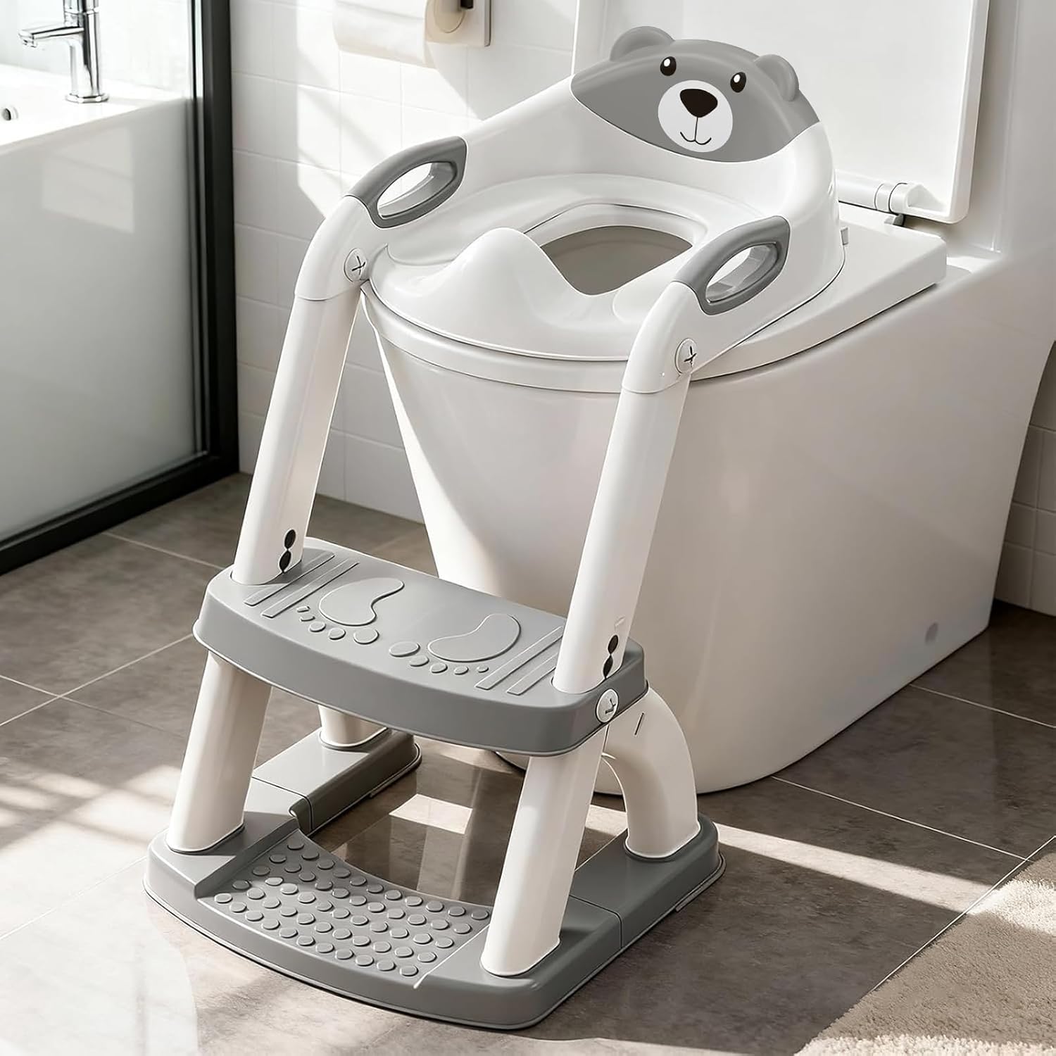Potty Training Toilet for Toddlers, 2-in-1 Potty Training seat, Anti-Slip