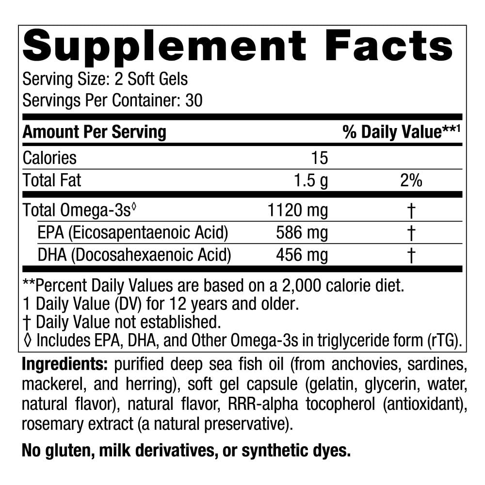 Nordic Naturals Ultimate Omega 2X Teen, Strawberry - 60 Mini Soft Gels - 1120 mg Total Omega-3s with EPA & DHA - Brain Health, Positive Mood, Social Development, Learning - Non-GMO - 30 Servings