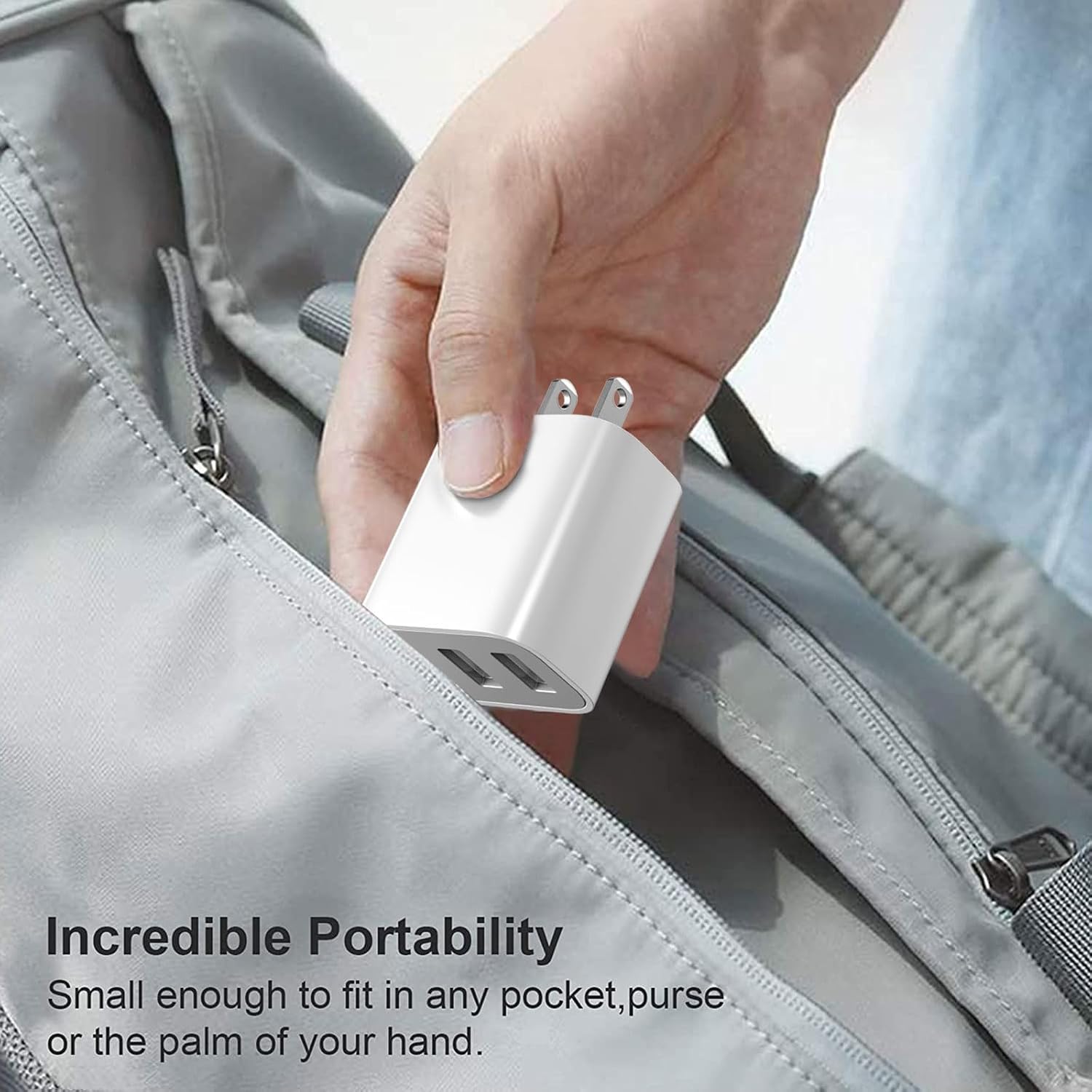 3-Port USB Wall Charger,Compatible with iPhone 14/13/12/11 Pro Max