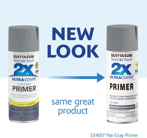 Rust-Oleum Painter's Touch 2X Spray Primer, Flat Gray