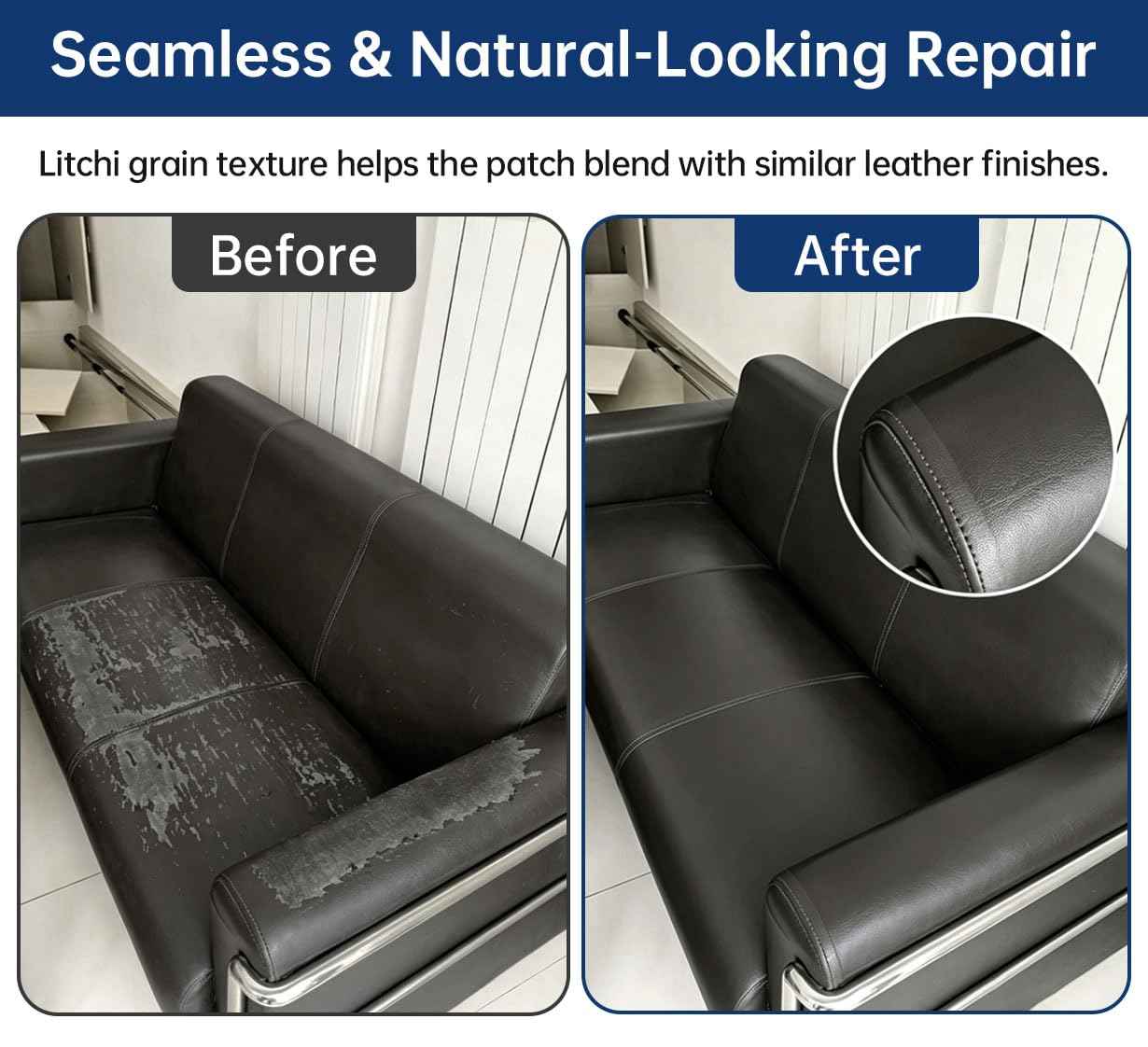 Leather Repair Tape, Vinyl Repair Kit for Furniture Car Seat