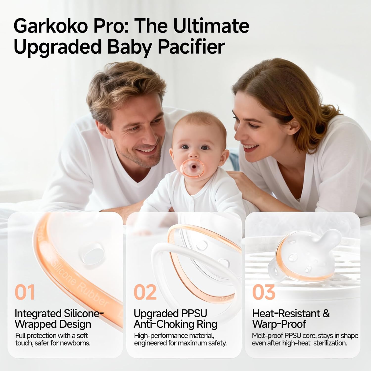 Breast-Like Baby Pacifier for Newborn 0-6M 1 Count Trial Pack Baby Binky