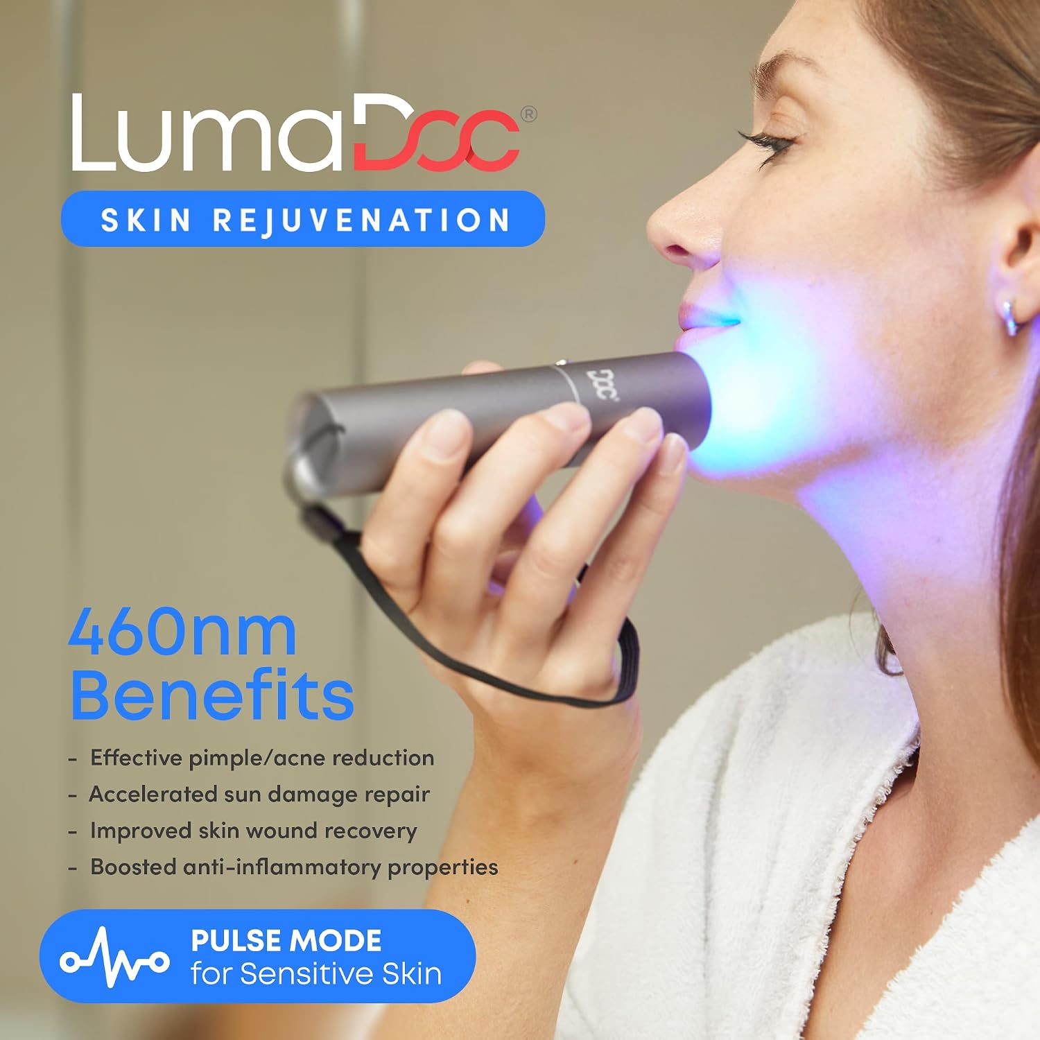 FSA-HSA Handheld Red Light Therapy for Body, Blue & NIR Infrared