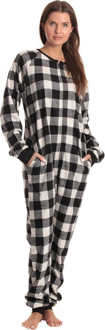 Just Love Printed Flannel Adult Onesie/Pajamas